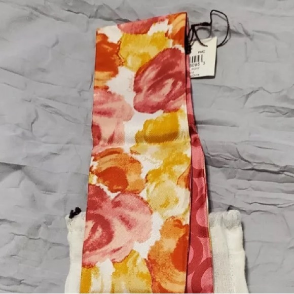 Coach Signature C Ash Floral Pony/Twilly NWT - Picture 7 of 9